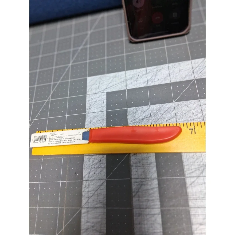Pampered Chef Quikut Paring Knife Tango Tangerine 1262‎ Orange With Sheath